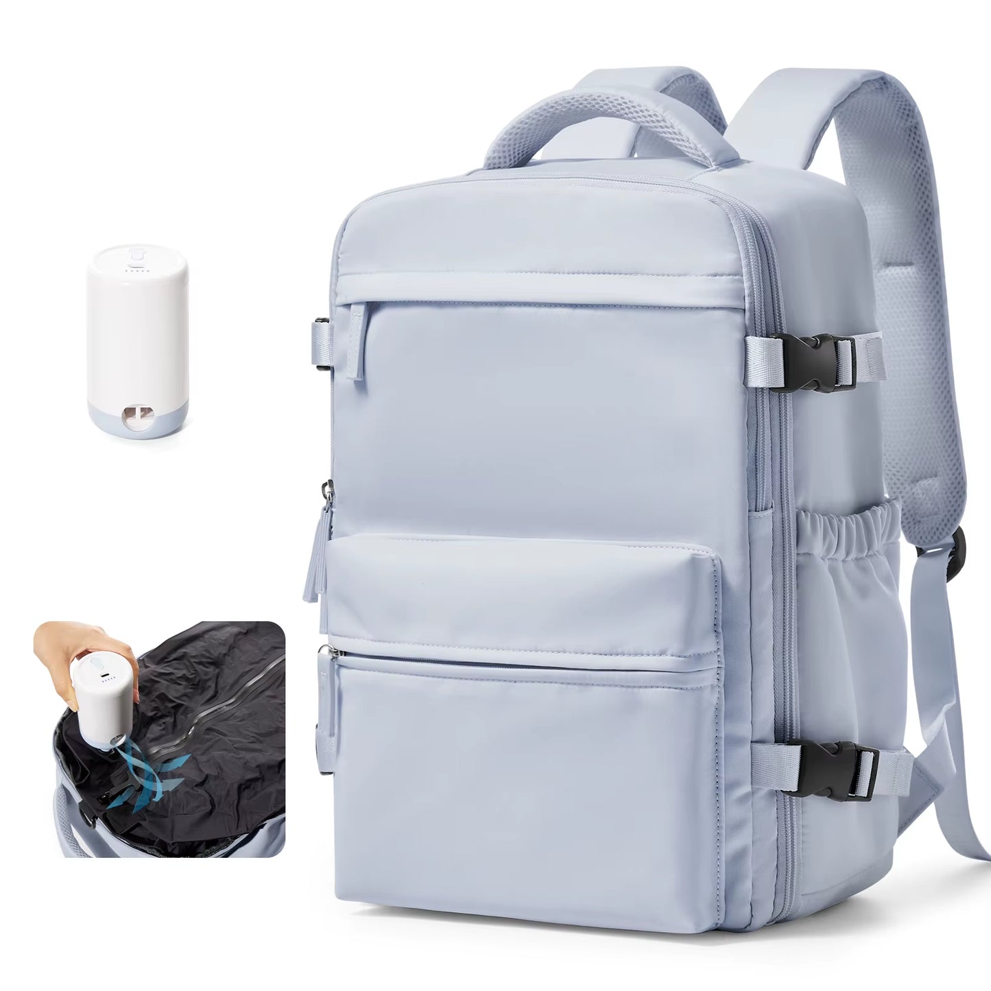 Men Vacuum Compression Backpack 15.6In Laptop Backpack Expand Hiking Vacuum Travel Backpack, Ryanair Backpack 40X20X25 Cabin Bag
